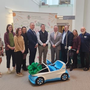 Representatives from ICL Autos and AutoFair Group present at Dartmouth CHAD donation