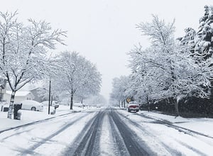 snow-road